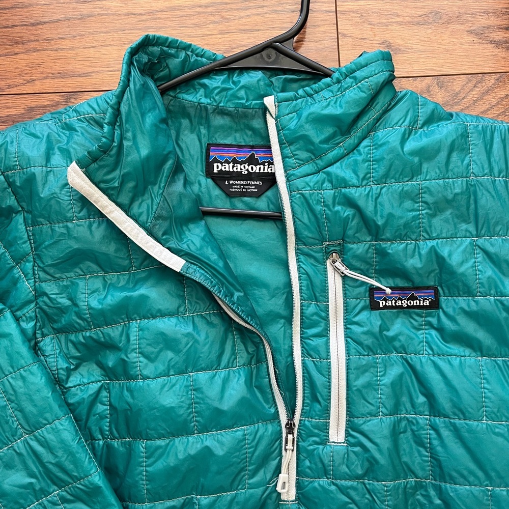 Patagonia Teal Puffer Jacket